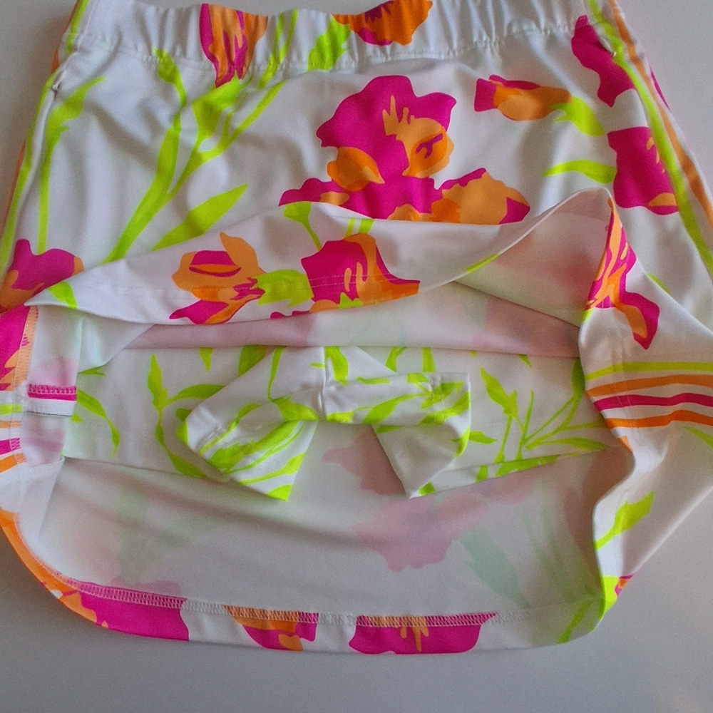 Gretchen Scott Active Multicolor Floral Stretch Pull-on Skort Women's Med Resort - Picture 5 of 11